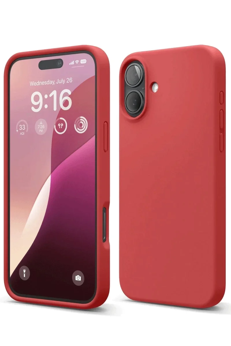 Apple iPhone 16 Plus Kılıf Nano içi Kadife Silikon - Kırmızı Fiyatı, Yorumları ve Özellikleri