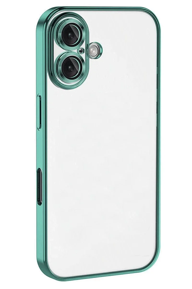 Apple iPhone 16 Plus Kılıf Razer Lensli Silikon - Turkuaz Apple iPhone 16 Plus Kılıf Razer Lensli Silikon - Turkuaz