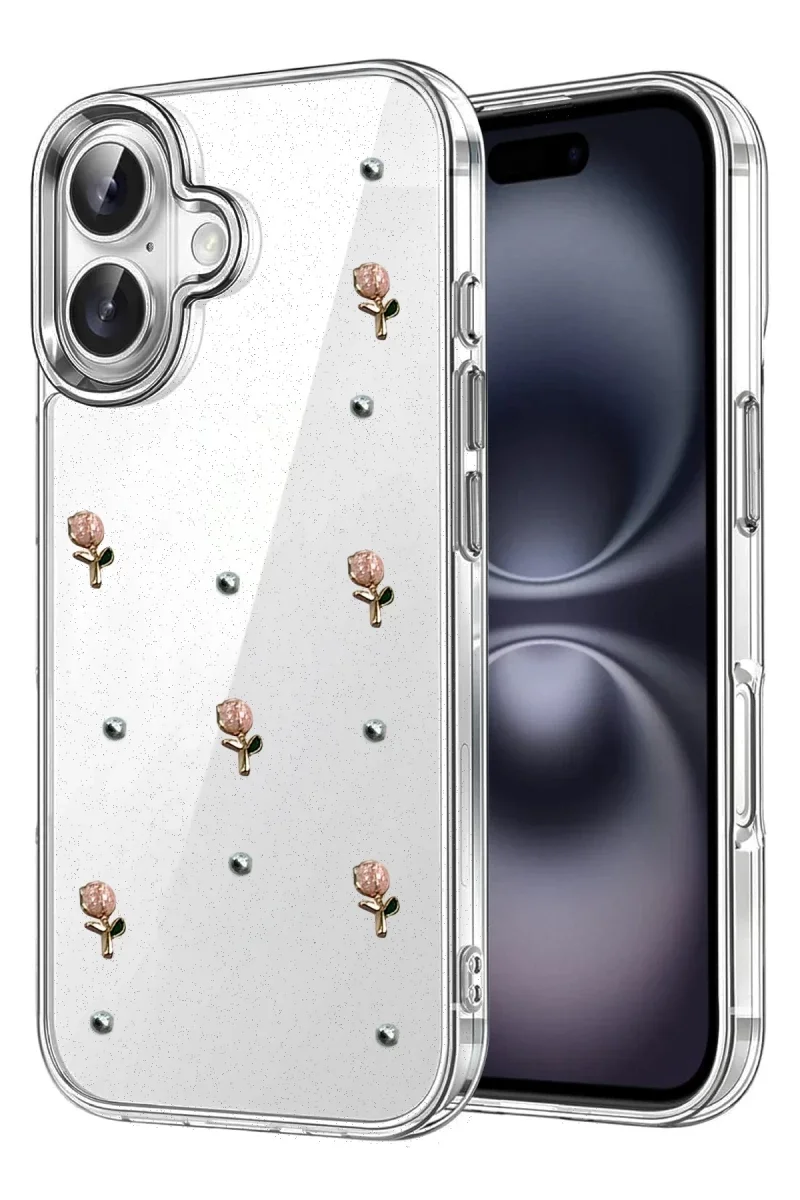 Apple iPhone 16 Plus Fiyonk Desenli Kapak - Desen 6 Apple iPhone 16 Plus Fiyonk Desenli Kapak - Desen 6