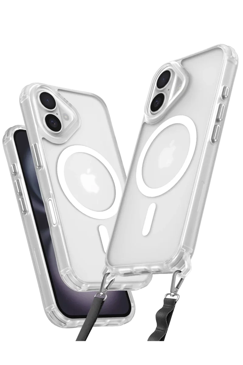 Apple iPhone 16 Plus Kılıf Enka Magsafe Silikon Kılıf - Şeffaf