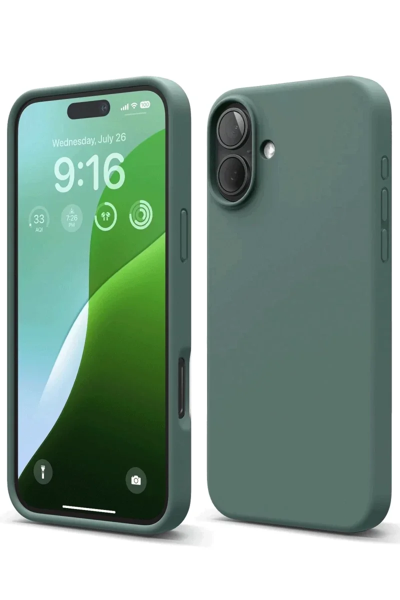 Apple iPhone 16 Plus Kılıf Nano içi Kadife Silikon - Koyu Yeşil Fiyatı, Yorumları ve Özellikleri