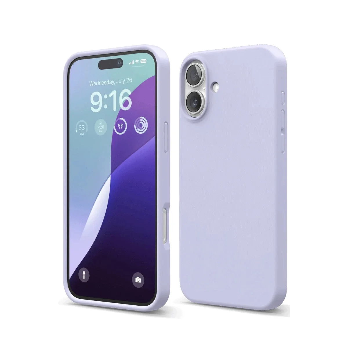 Apple iPhone 16 Plus Kılıf Nano içi Kadife Silikon - Lila Apple iPhone 16 Plus Kılıf Nano içi Kadife Silikon - Lila