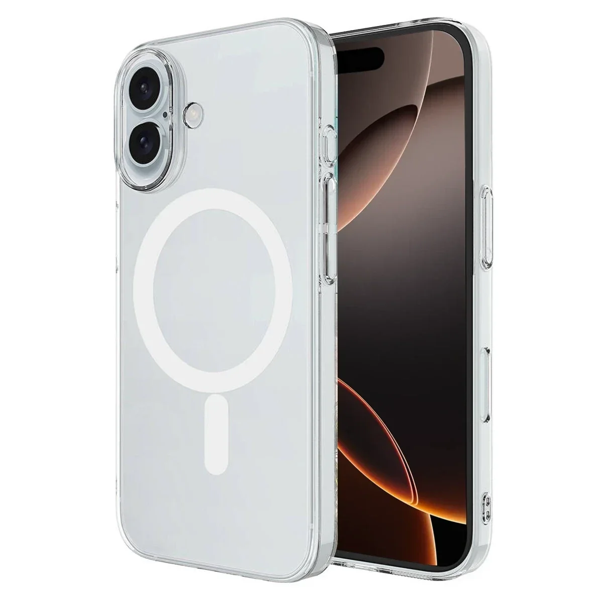 Apple iPhone 16 Plus Kılıf Magneticsafe Şeffaf Silikon - Şeffaf Apple iPhone 16 Plus Kılıf Magneticsafe Şeffaf Silikon - Şeffaf