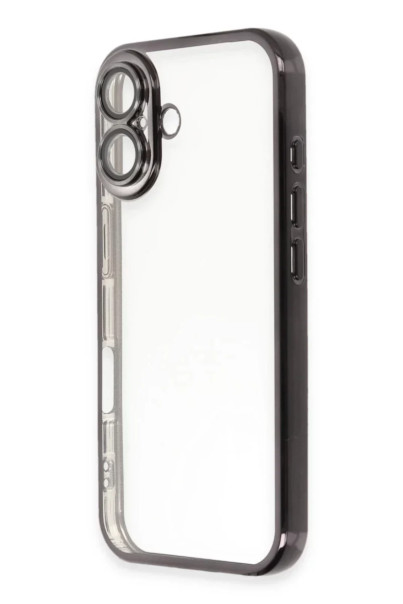 Apple iPhone 16 Plus Kılıf Razer Lensli Silikon - Siyah