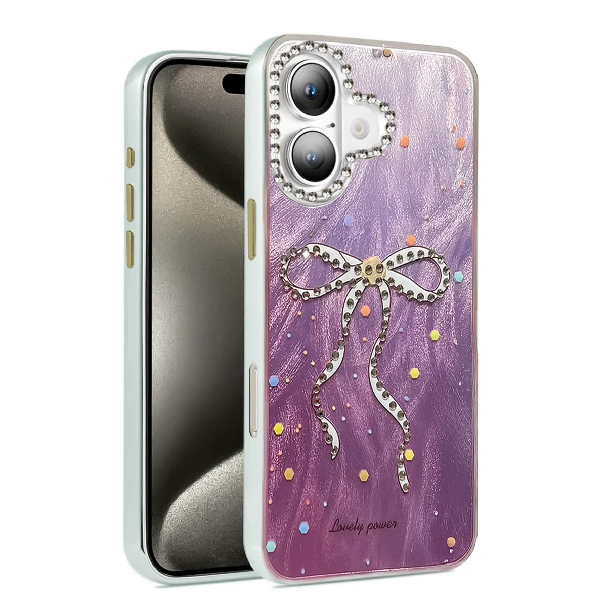 Apple iPhone 16 Plus Kılıf Blade Aynalı Desenli Kapak - Desen 1 Apple iPhone 16 Plus Kılıf Blade Aynalı Desenli Kapak - Desen 1