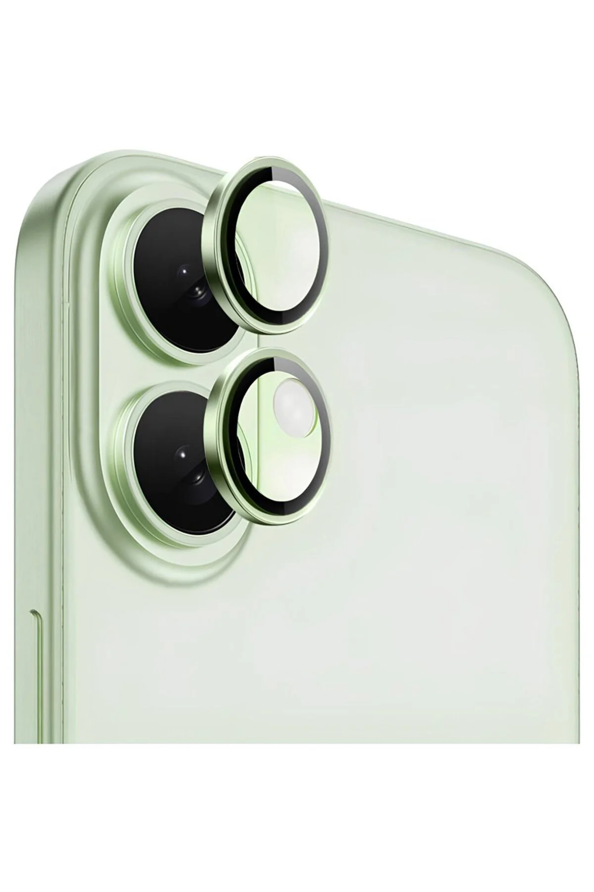 Apple iPhone 16 Plus - 16 Metal Çerçeveli Kamera Koruma Lensi Apple iPhone 16 Plus - 16 Metal Çerçeveli Kamera Koruma Lensi