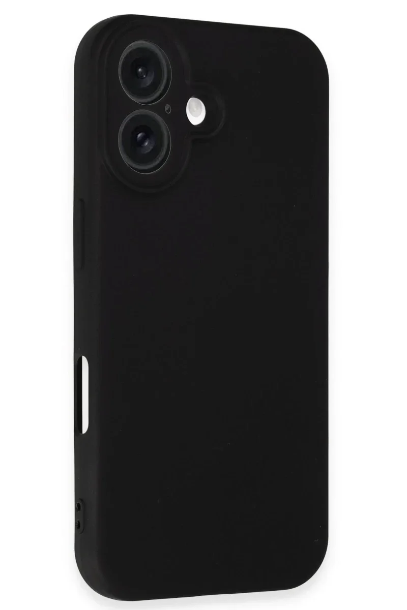 Apple iPhone 16 Plus Kılıf Nano içi Kadife Silikon - Siyah Apple iPhone 16 Plus Kılıf Nano içi Kadife Silikon - Siyah