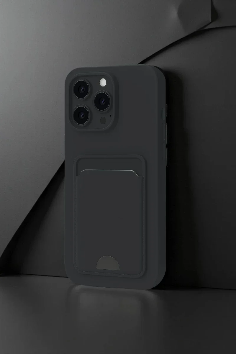 Apple iPhone 16 Plus Kılıf Kelvin Kartvizitli Silikon - Derin Mor