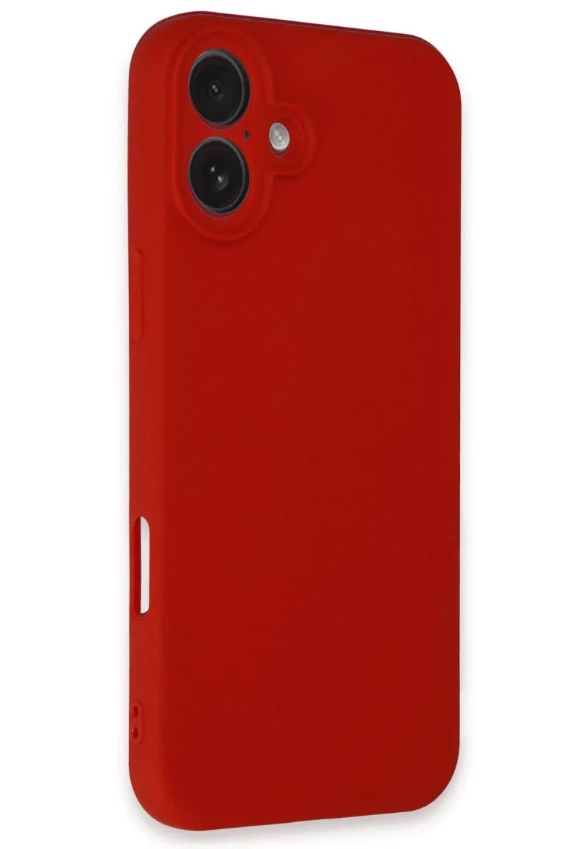 Apple iPhone 16 Plus Kılıf First Silikon - Kırmızı Apple iPhone 16 Plus Kılıf First Silikon - Kırmızı