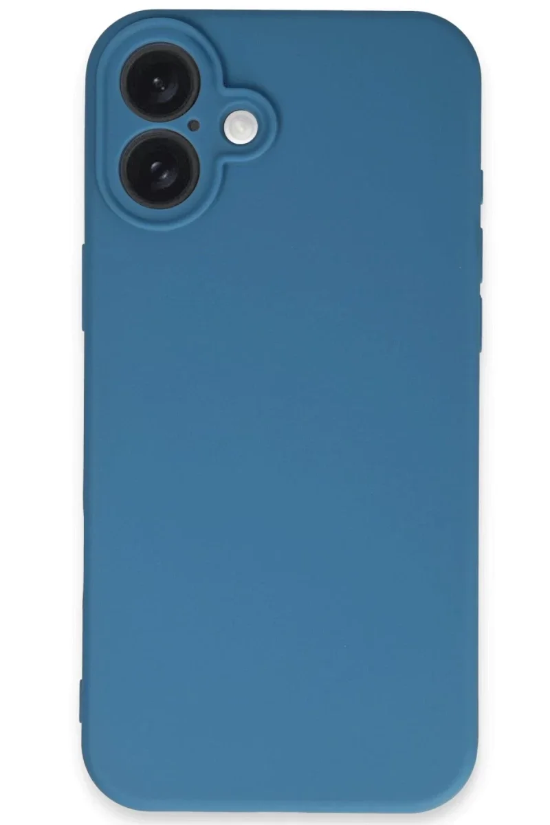 Apple iPhone 16 Plus Kılıf First Silikon - Mavi
