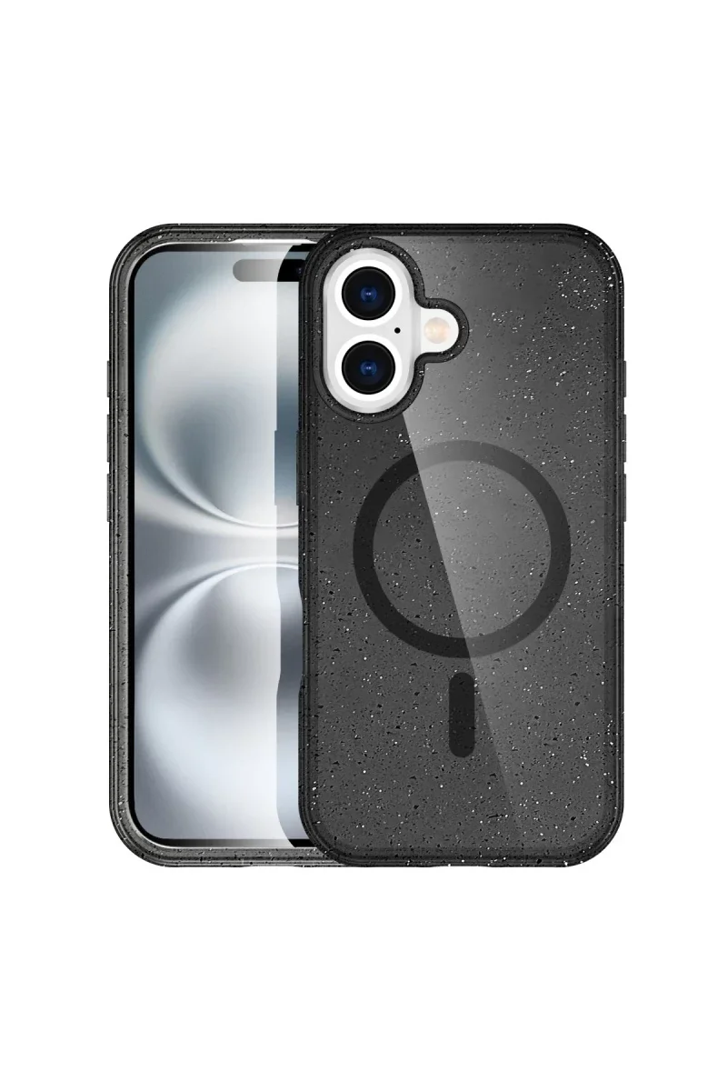 Apple iPhone 16 Plus Kılıf Star Magsafe Kapak - Siyah Apple iPhone 16 Plus Kılıf Star Magsafe Kapak - Siyah