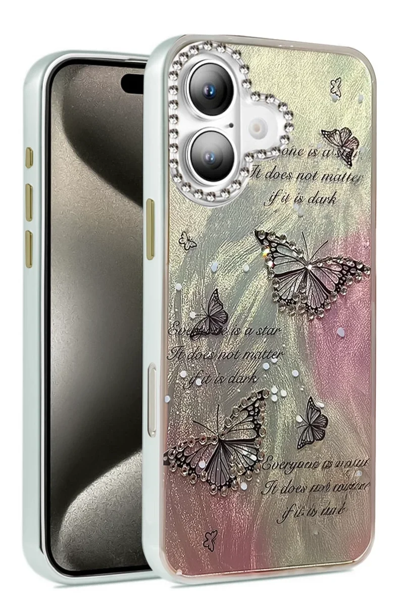 Apple iPhone 16 Plus Kılıf Blade Aynalı Desenli Kapak - Desen 6 Fiyatı, Yorumları ve Özellikleri