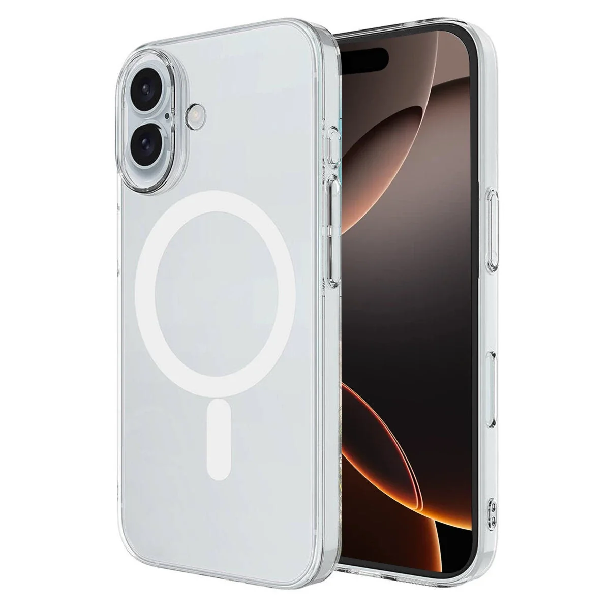 Apple iPhone 16 Plus Kılıf Magneticsafe Şeffaf Silikon - Şeffaf Apple iPhone 16 Plus Kılıf Magneticsafe Şeffaf Silikon - Şeffaf