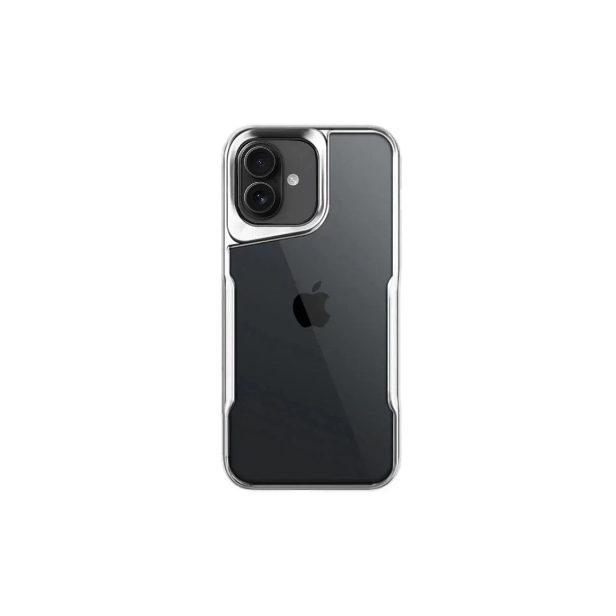 Apple iPhone 16 Plus Kılıf Boyi Silikon Kapak - Gümüş