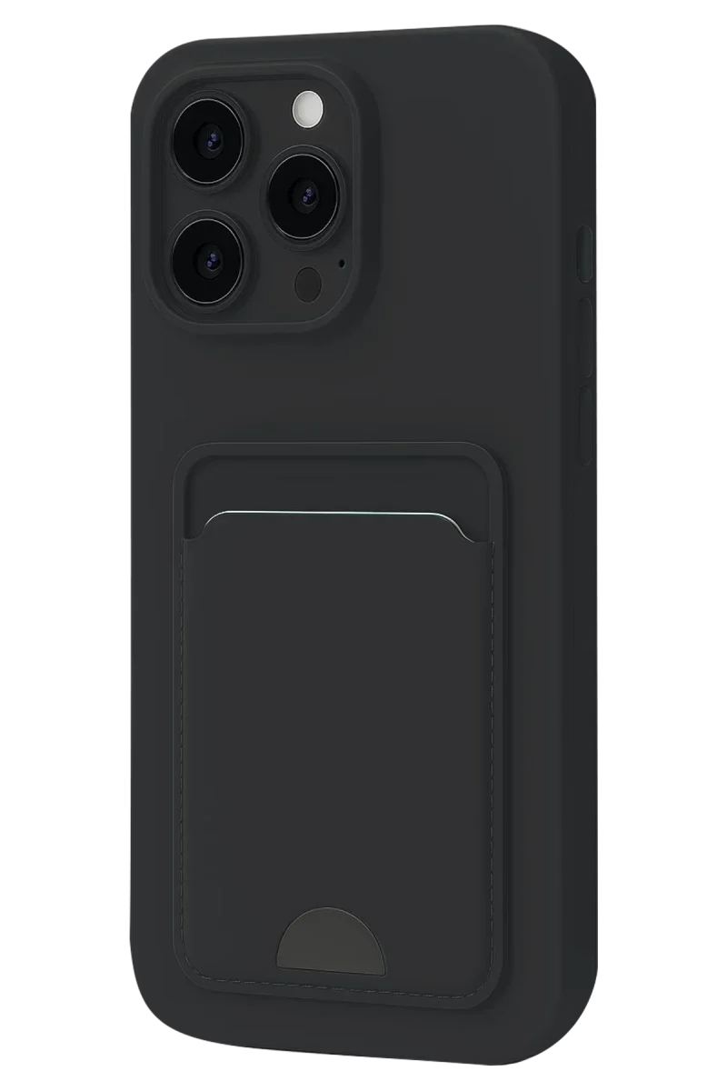 Apple iPhone 16 Plus Kılıf Kelvin Kartvizitli Silikon - Siyah Apple iPhone 16 Plus Kılıf Kelvin Kartvizitli Silikon - Siyah
