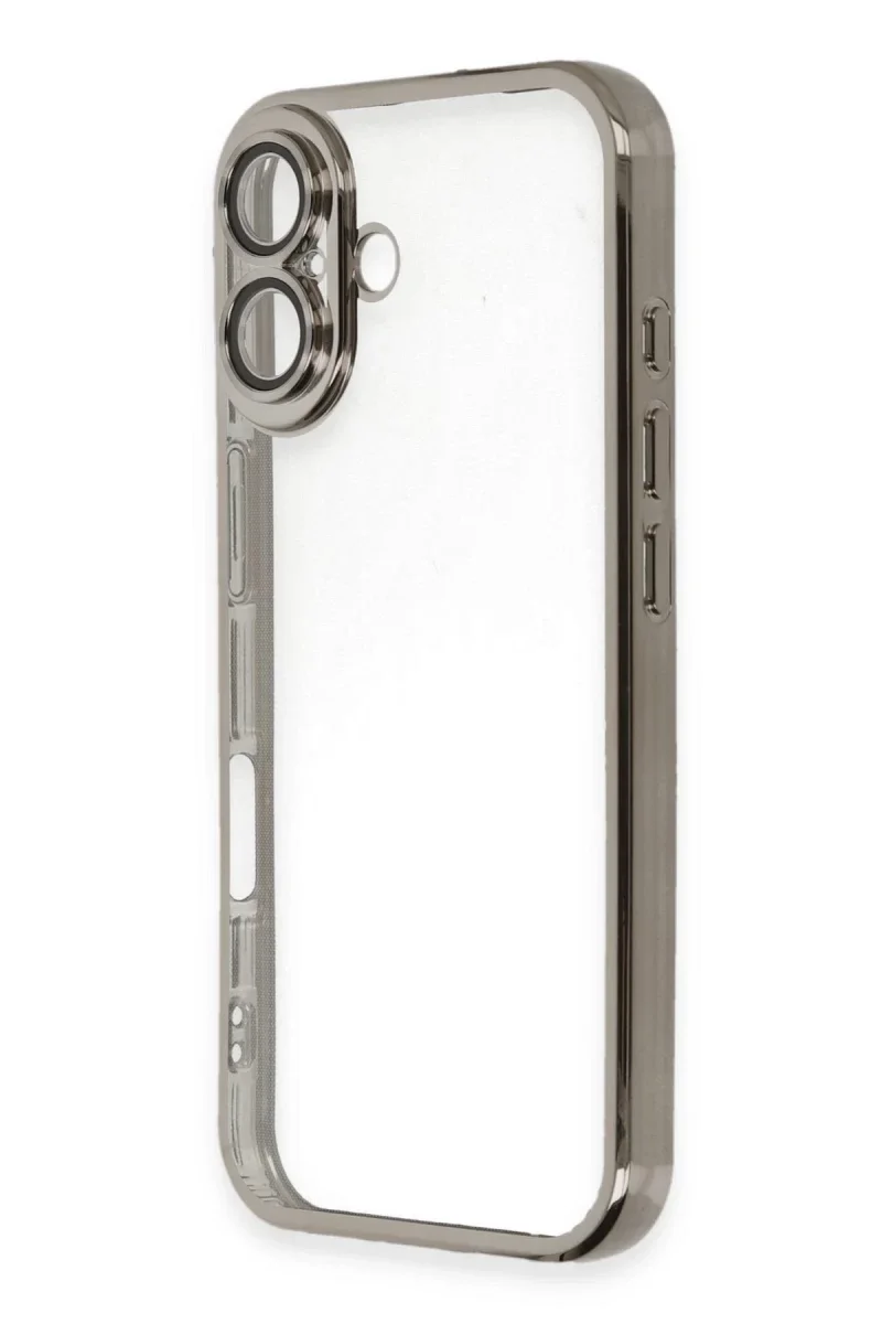 Apple iPhone 16 Plus Kılıf Razer Lensli Silikon - Titanyum Gri Apple iPhone 16 Plus Kılıf Razer Lensli Silikon - Titanyum Gri