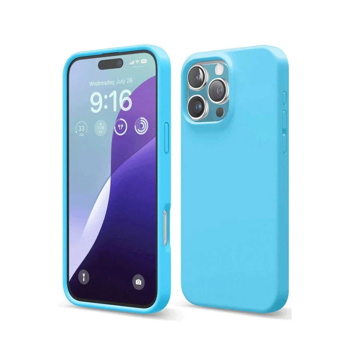 Apple iPhone 16 Pro Max Kılıf Nano içi Kadife Silikon - Mavi Apple iPhone 16 Pro Max Kılıf Nano içi Kadife Silikon - Mavi