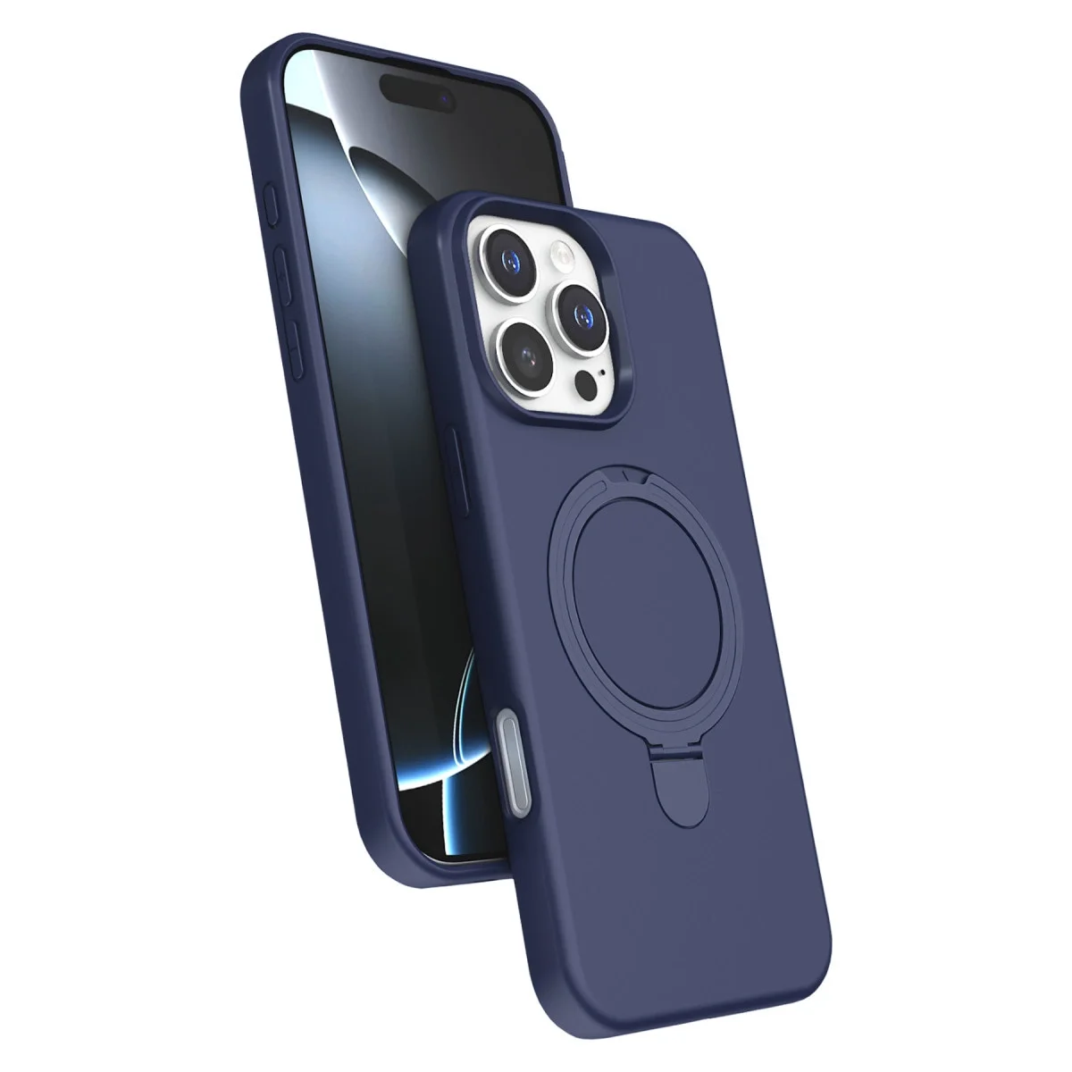 Apple İphone 16 Pro Max Regal Magsafe Standlı Kapak - Lacivert Apple İphone 16 Pro Max Regal Magsafe Standlı Kapak - Lacivert