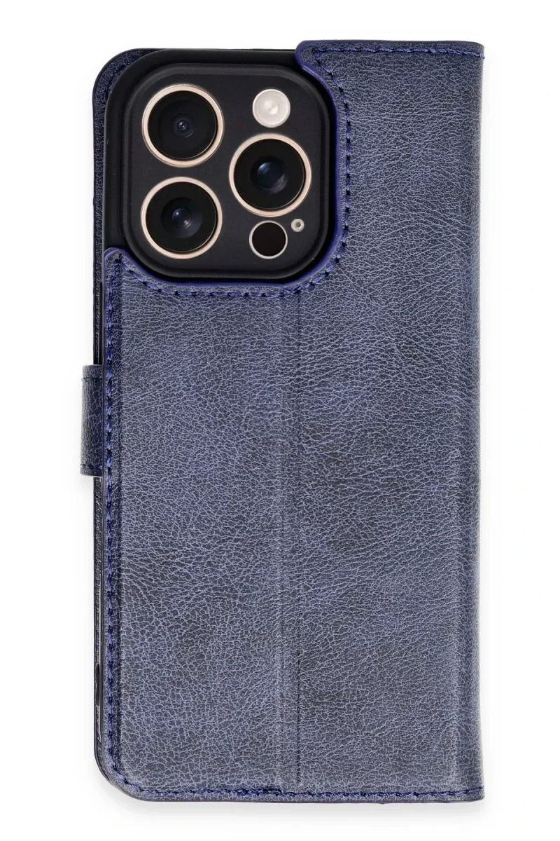 Apple iPhone 16 Pro Kılıf Trend S Plus Kapaklı Kılıf - Lacivert Apple iPhone 16 Pro Kılıf Trend S Plus Kapaklı Kılıf - Lacivert