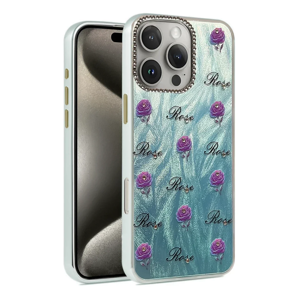 Apple iPhone 16 Pro Kılıf Blade Aynalı Desenli Kapak - Desen 9 Apple iPhone 16 Pro Kılıf Blade Aynalı Desenli Kapak - Desen 9