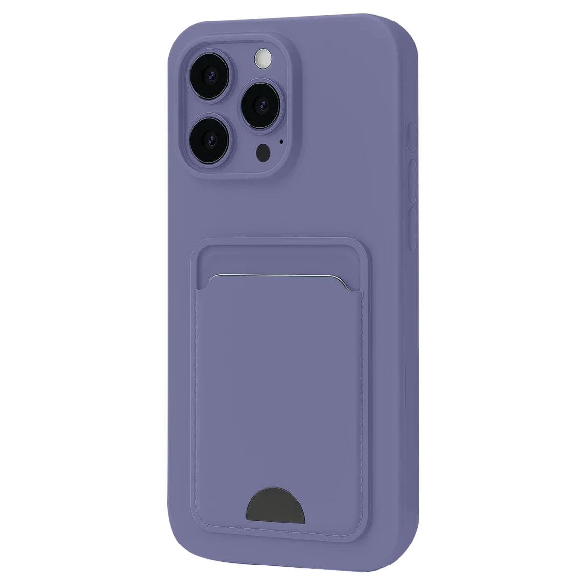 Apple iPhone 16 Pro Max Kılıf Kelvin Kartvizitli Silikon - Lila