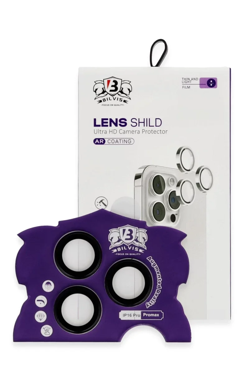 Apple iPhone 16 Pro Max Bilvis Titan Kamera Lens - Siyah Apple iPhone 16 Pro Max Bilvis Titan Kamera Lens - Siyah