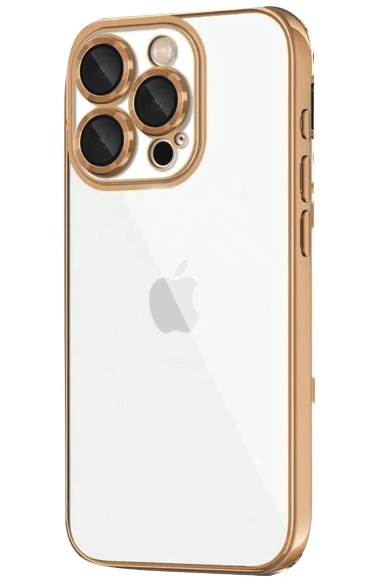 Apple iPhone 16 Pro Max Kılıf Razer Lensli Silikon - Desert