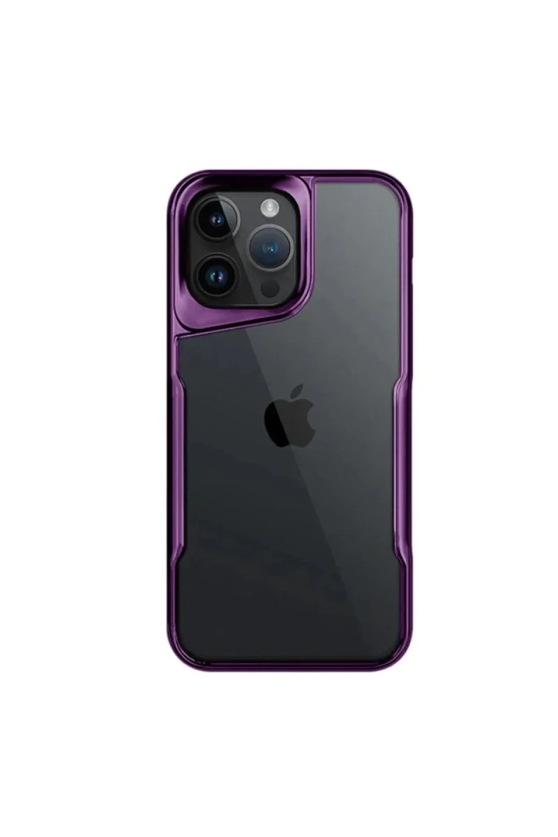 Apple iPhone 16 Pro Max Kılıf Boyi Silikon Kapak - Derin Mor