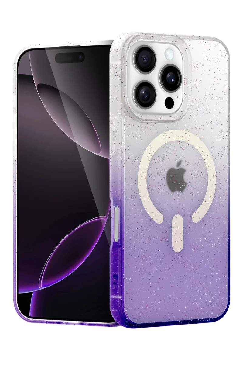 Apple iPhone 16 Pro Max Pummel Shiny Magsafe Kapak - Mor Apple iPhone 16 Pro Max Pummel Shiny Magsafe Kapak - Mor