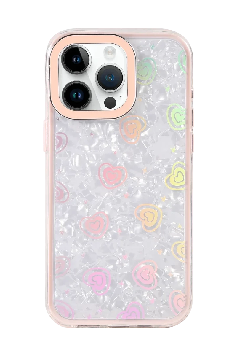 Apple iPhone 16 Pro Lumi Desenli Kapak - Pembe Apple iPhone 16 Pro Lumi Desenli Kapak - Pembe