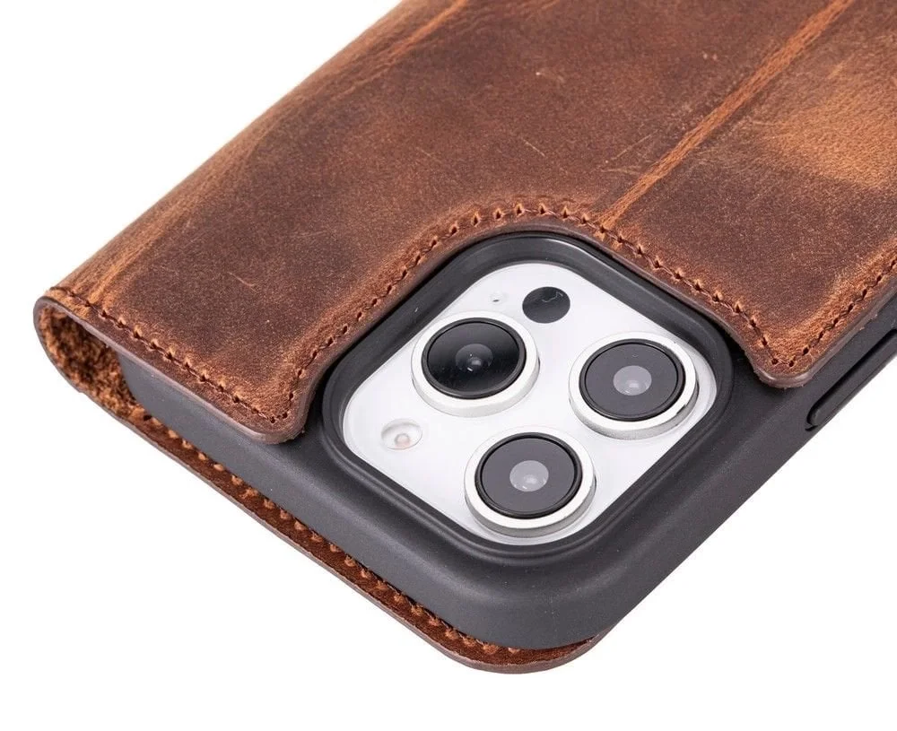 Apple iPhone 16 Pro Max uyumlu, Hakiki Deri, El Yapımı, Cüzdanlı Kılıf, Antik Kahve Apple iPhone 16 Pro Max uyumlu, Hakiki Deri, El Yapımı, Cüzdanlı Kılıf, Antik Kahve