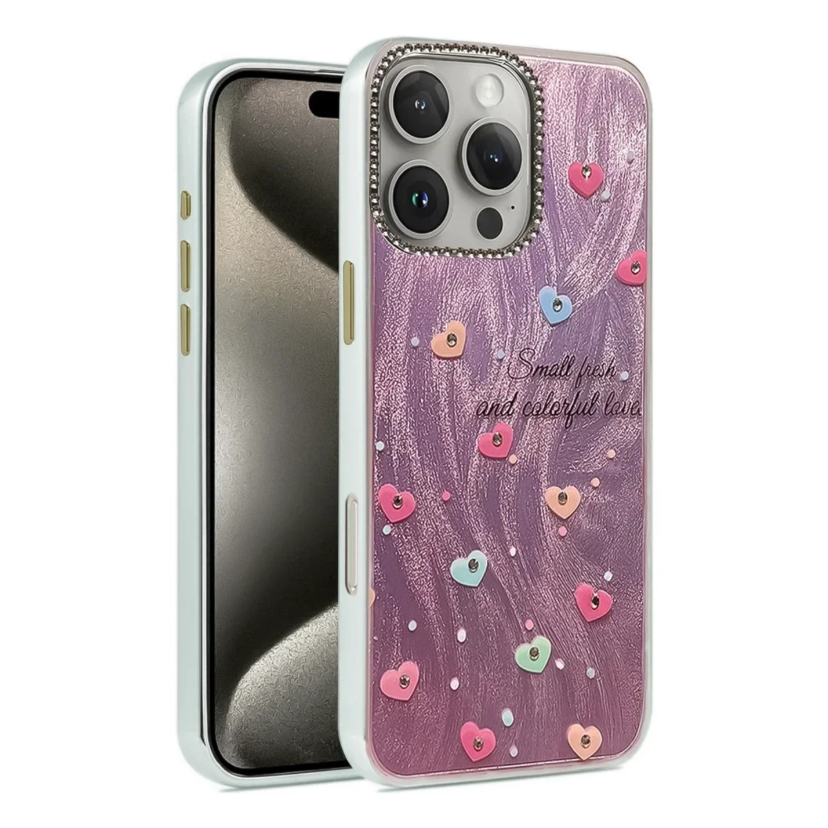Apple iPhone 16 Pro Kılıf Blade Aynalı Desenli Kapak - Desen 8 Apple iPhone 16 Pro Kılıf Blade Aynalı Desenli Kapak - Desen 8
