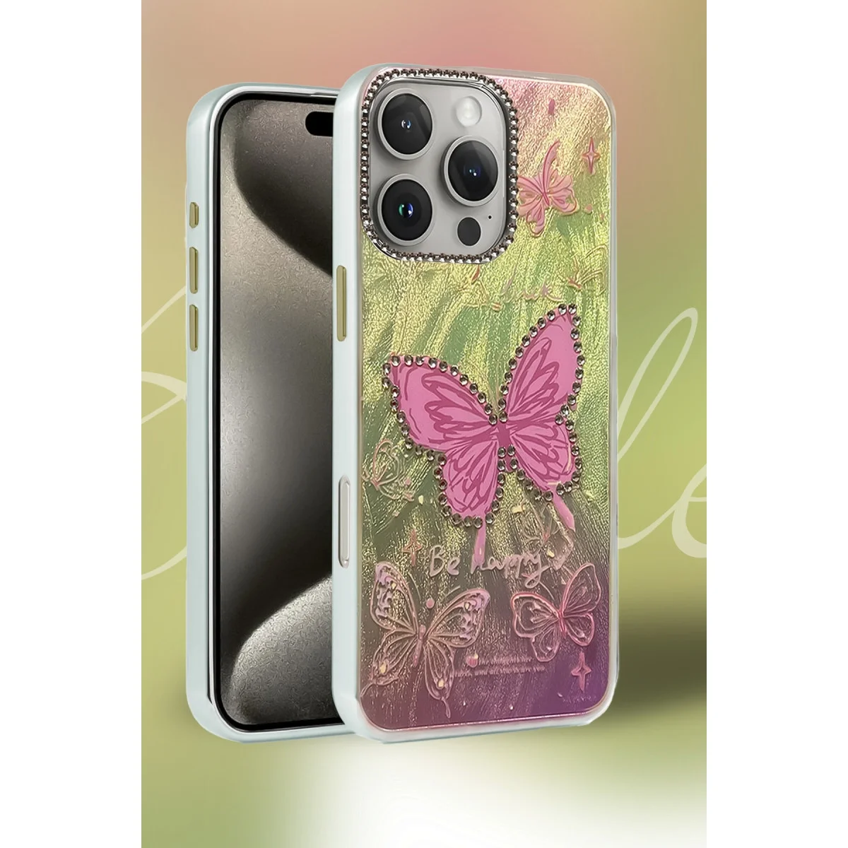Apple İphone 16 Pro Max Kılıf Blade Aynalı Desenli Kapak - Desen 7 Apple İphone 16 Pro Max Kılıf Blade Aynalı Desenli Kapak - Desen 7