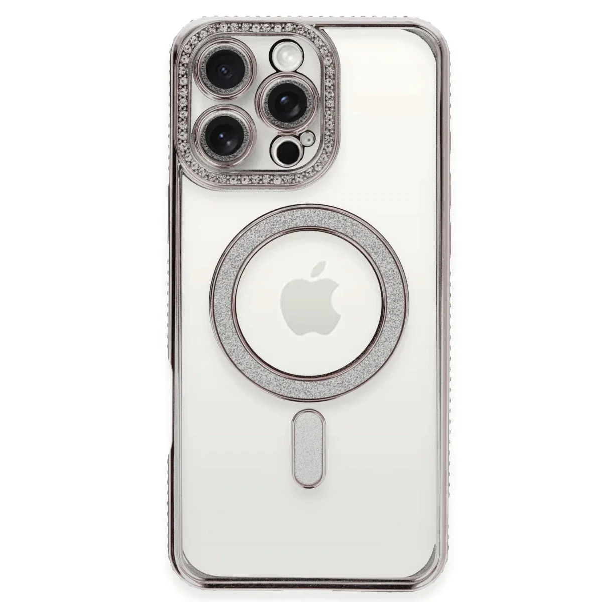 Apple iPhone 16 Pro Kılıf Joke Simli Magneticsafe Kılıf - Pembe Apple iPhone 16 Pro Kılıf Joke Simli Magneticsafe Kılıf - Pembe