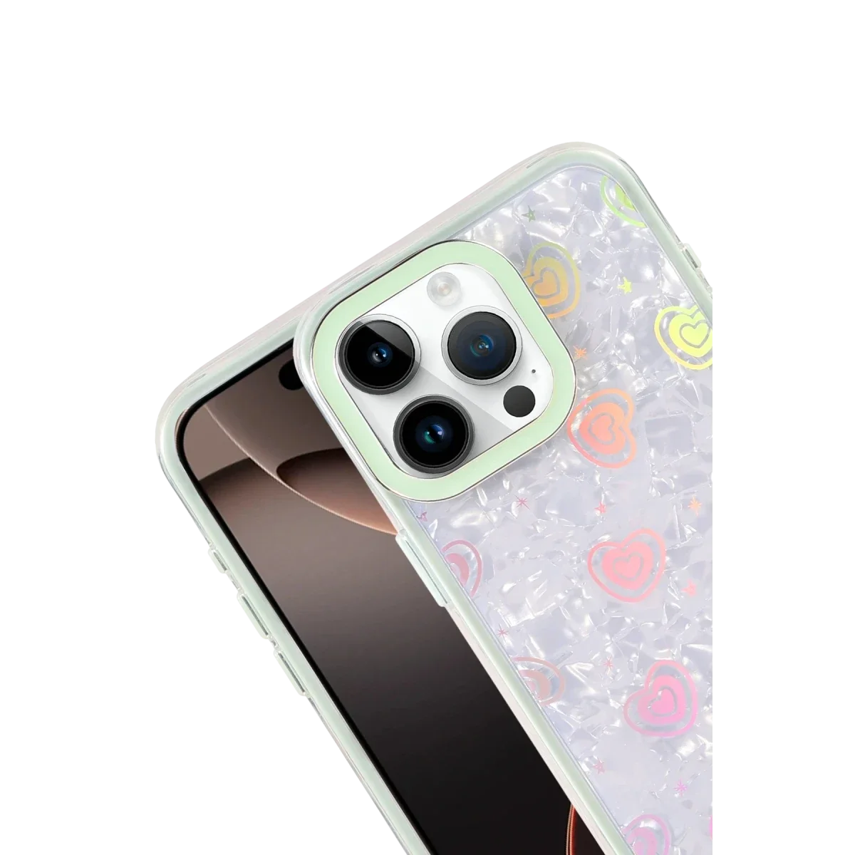 Apple iPhone 16 Pro Max Lumi Desenli Kapak - Yeşil Apple iPhone 16 Pro Max Lumi Desenli Kapak - Yeşil - Görsel 2