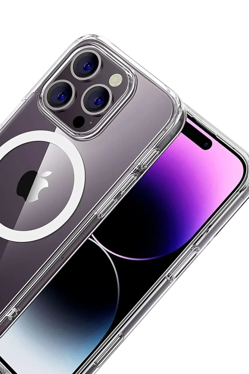 Apple iPhone 16 Pro Max Combo Sert Şeffaf Magsafe Kapak - Şeffaf