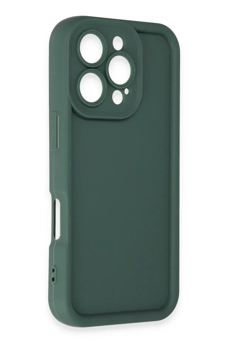 Apple iPhone 16 Pro Max Kılıf Viera Silikon - Koyu Yeşil Apple iPhone 16 Pro Max Kılıf Viera Silikon - Koyu Yeşil