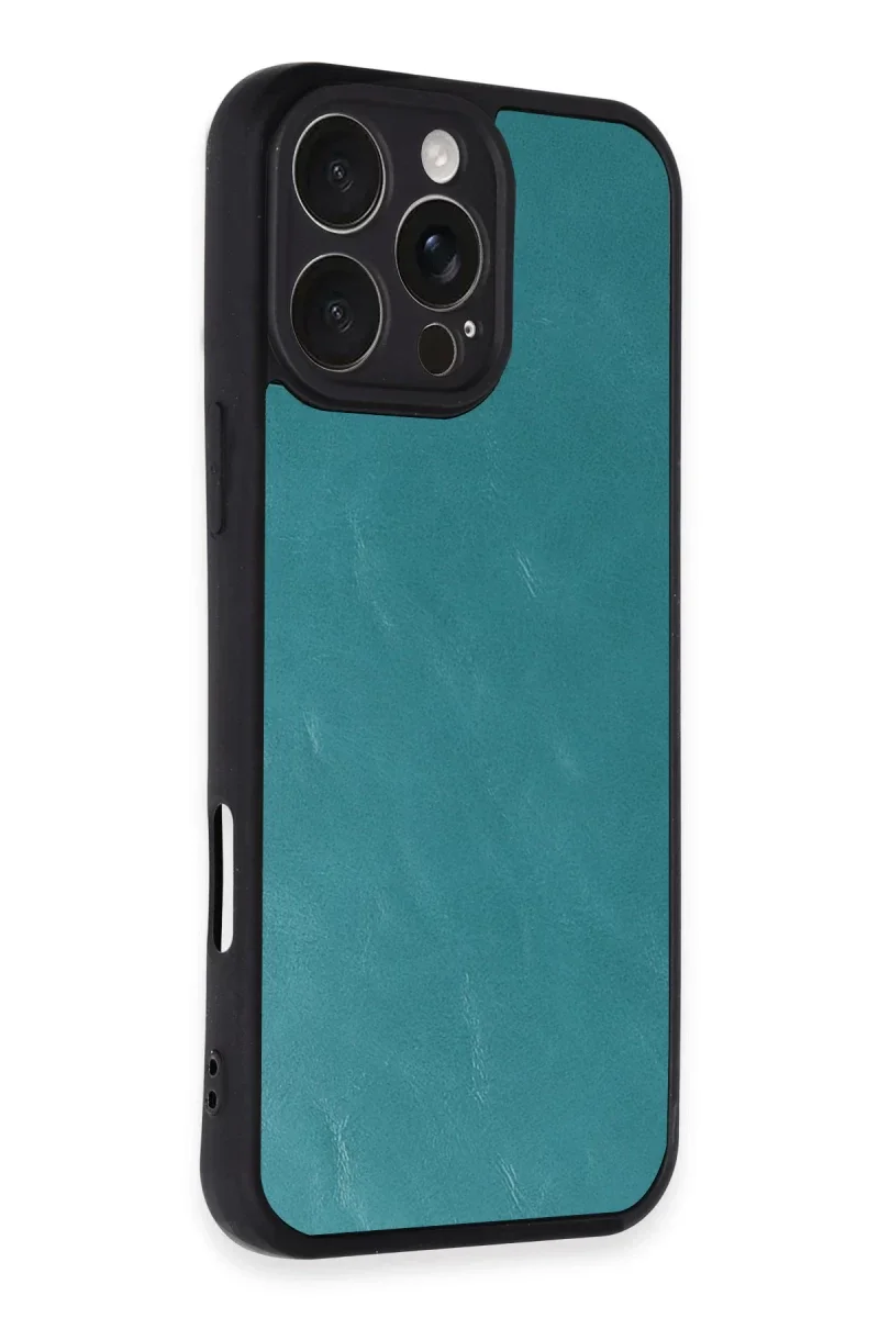 Apple iPhone 16 Pro Max Kılıf Aras Deri Kapak - Açık Yeşil