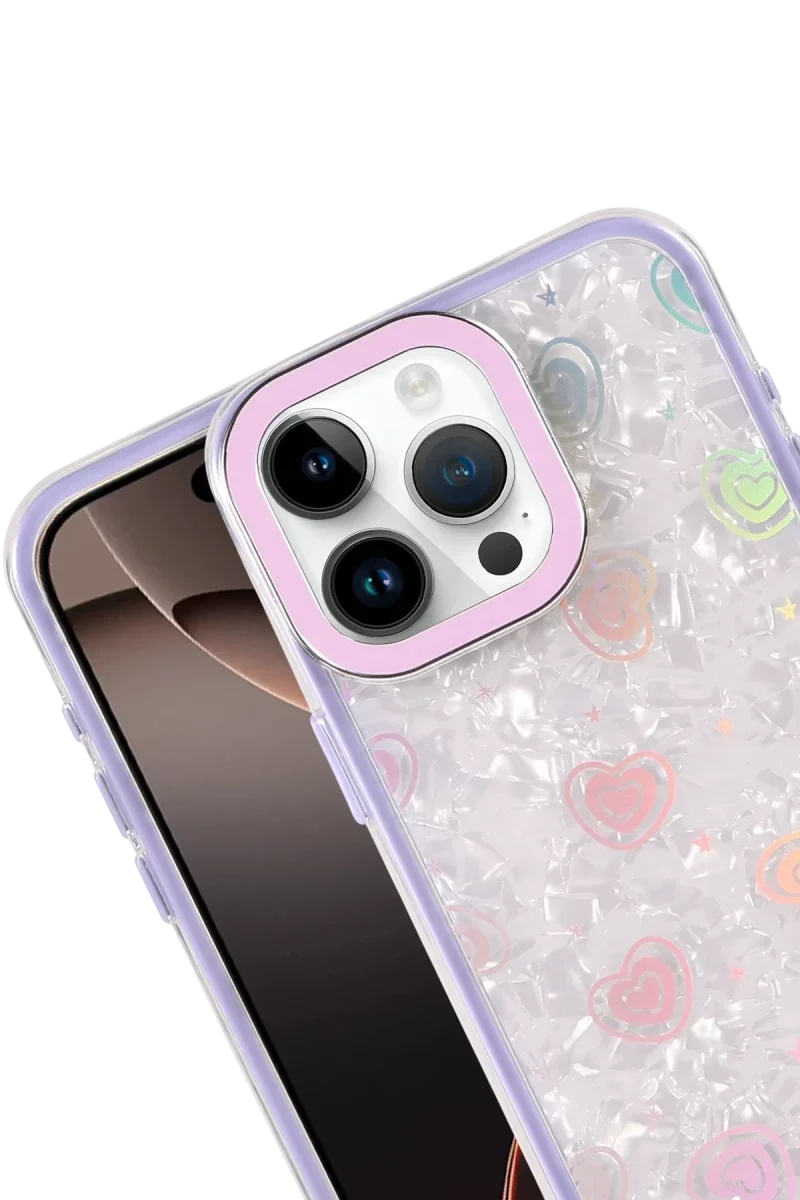 Apple iPhone 16 Pro Max Lumi Desenli Kapak - Mor