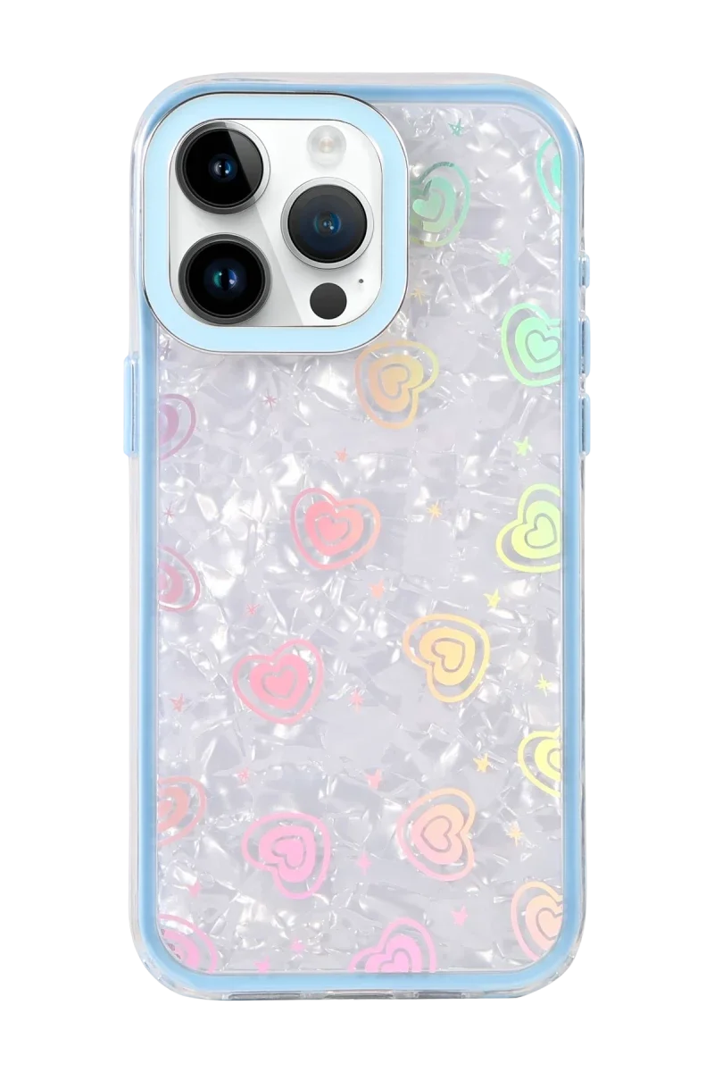Apple iPhone 16 Pro Lumi Desenli Kapak - Mavi Apple iPhone 16 Pro Lumi Desenli Kapak - Mavi