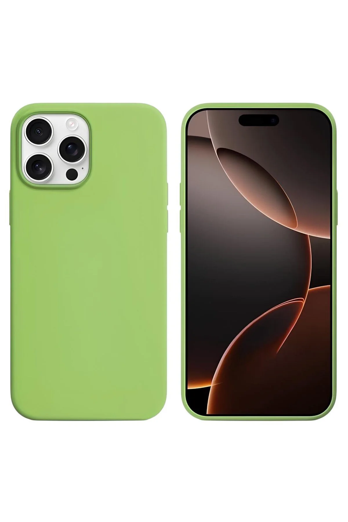 Apple iPhone 16 Pro 6.3'' Liquit Lansman Silikon Yeşil