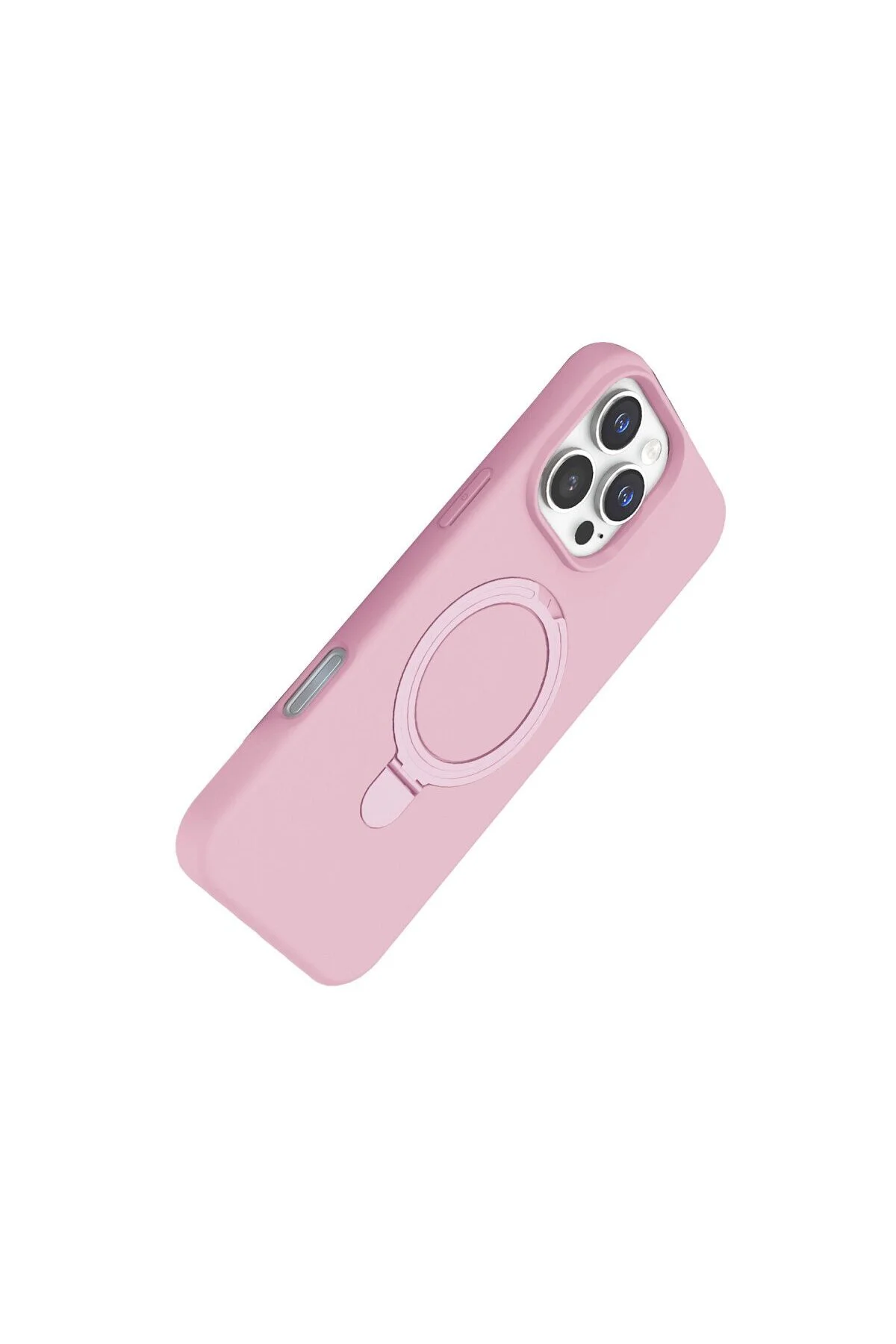 Apple İphone 16 Pro Max Regal Magsafe Standlı Kapak - Açık Pembe