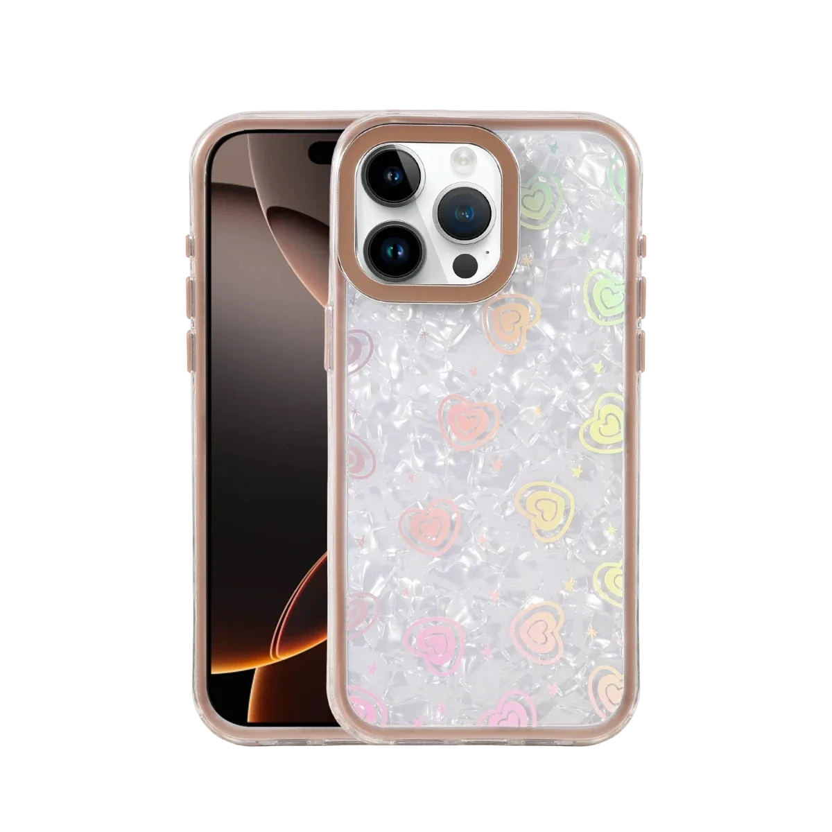 Apple iPhone 16 Pro Lumi Desenli Kapak - Çöl Titanyum Apple iPhone 16 Pro Lumi Desenli Kapak - Çöl Titanyum