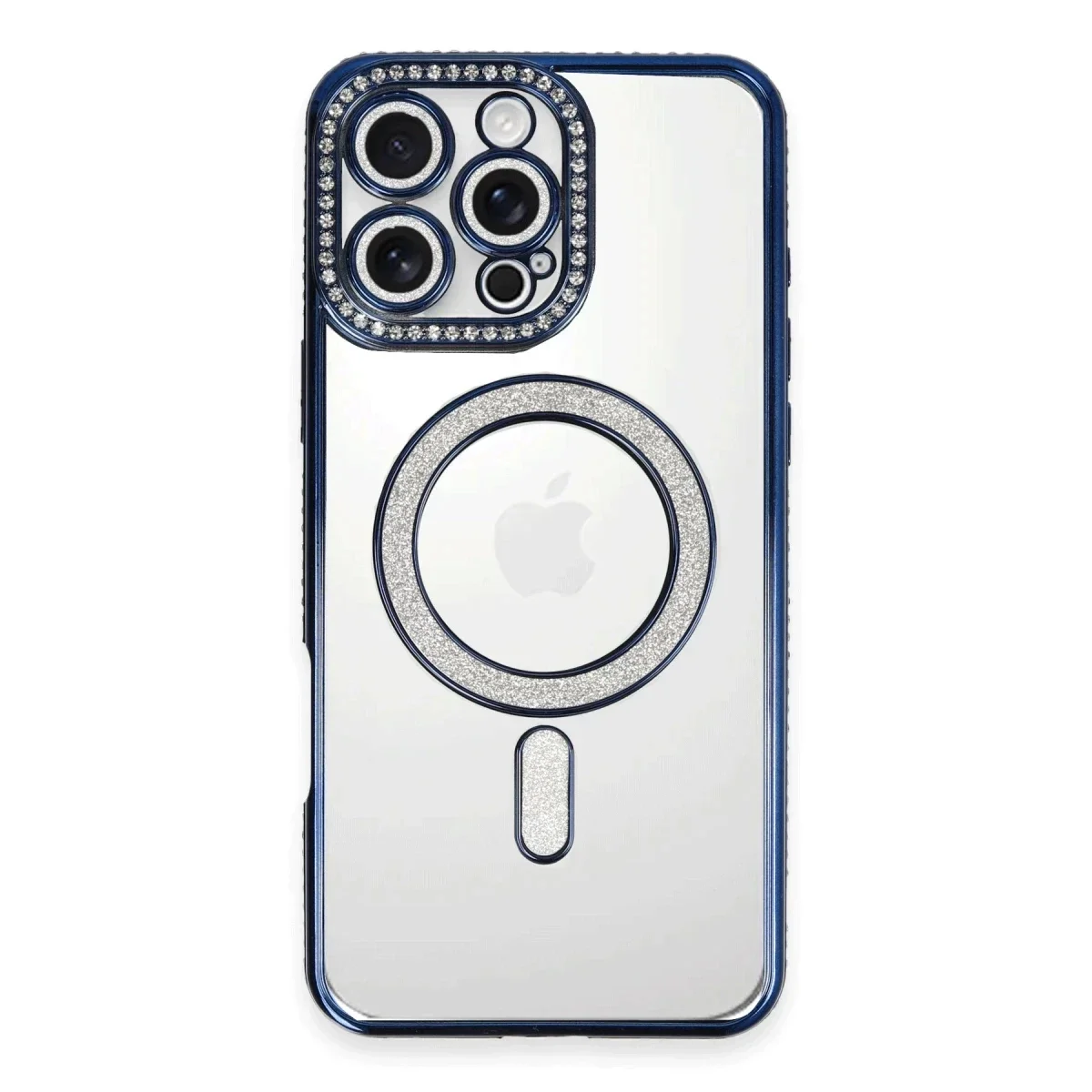 Apple iPhone 16 Pro Max Kılıf Joke Simli Magneticsafe Kılıf - Lacivert Fiyatı, Yorumları ve Özellikleri