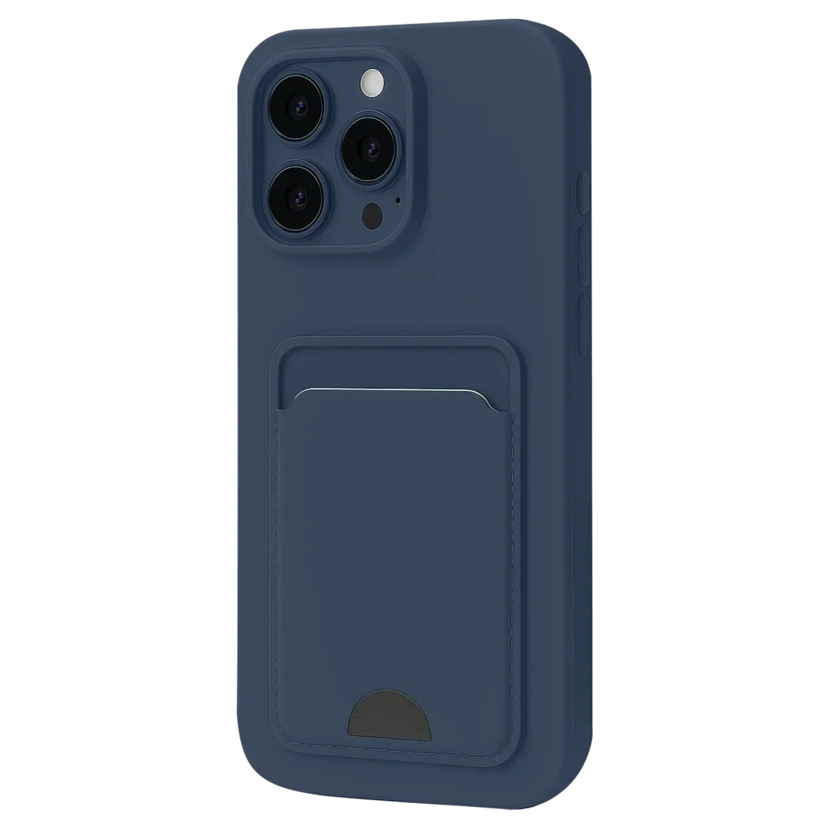 Apple iPhone 16 Pro Kılıf Kelvin Kartvizitli Silikon - Lacivert