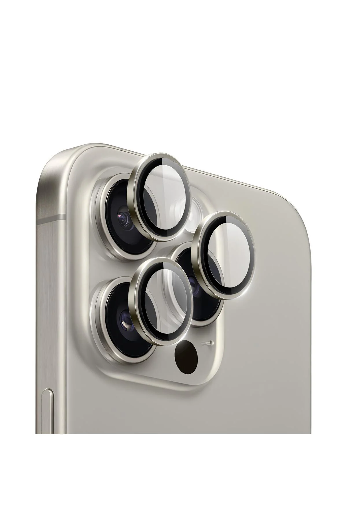 Apple iPhone 16 Pro Gerçek Cam Safir Lens Koruma Siyah
