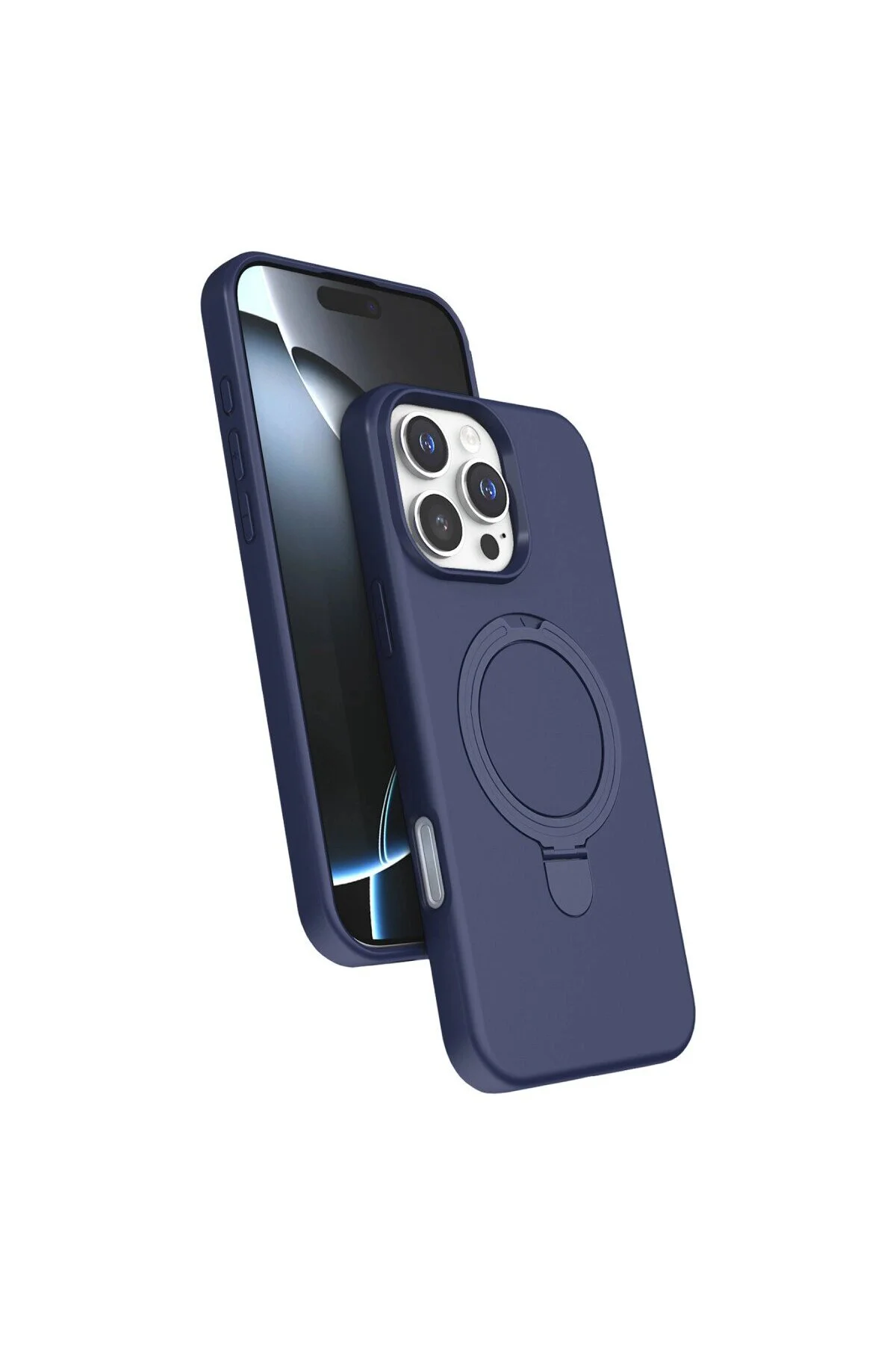 Apple İphone 16 Pro Max Regal Magsafe Standlı Kapak - Lacivert Apple İphone 16 Pro Max Regal Magsafe Standlı Kapak - Lacivert