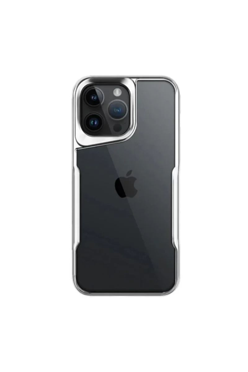 Apple iPhone 16 Pro Max Kılıf Boyi Silikon Kapak - Gümüş