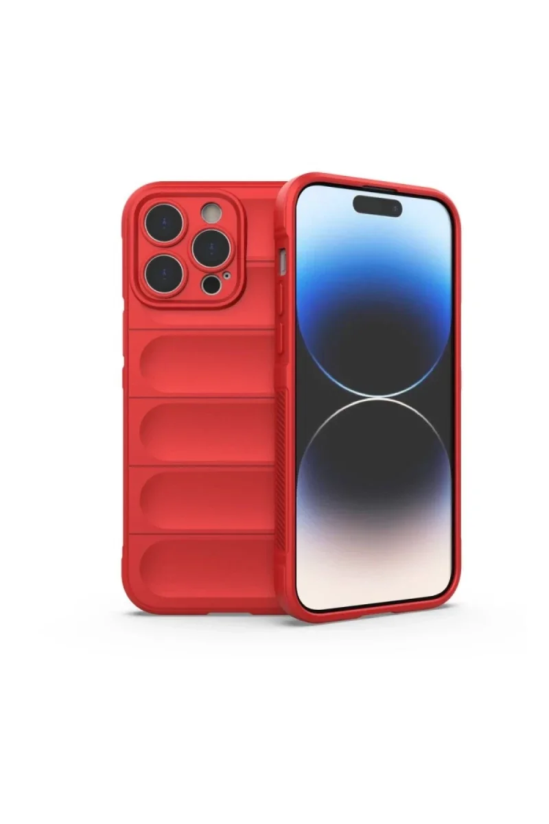 Apple iPhone 16 Pro Kılıf Optimum Silikon - Kırmızı Apple iPhone 16 Pro Kılıf Optimum Silikon - Kırmızı