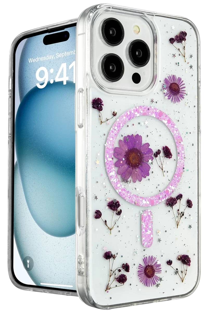 Apple iPhone 16 Pro Kılıf Daisy Simli Magsafe Kapak - Mor Fiyatı, Yorumları ve Özellikleri
